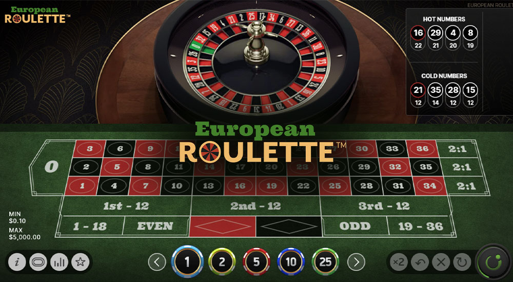 European Roulette Spielszene