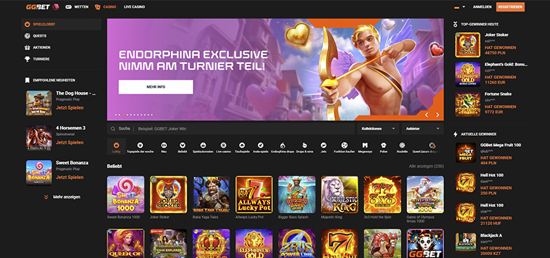 GGBet Casino website
