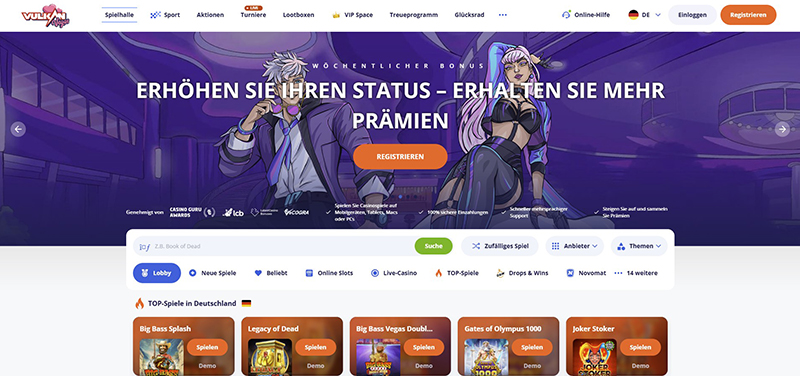Vulkan Vegas casino website